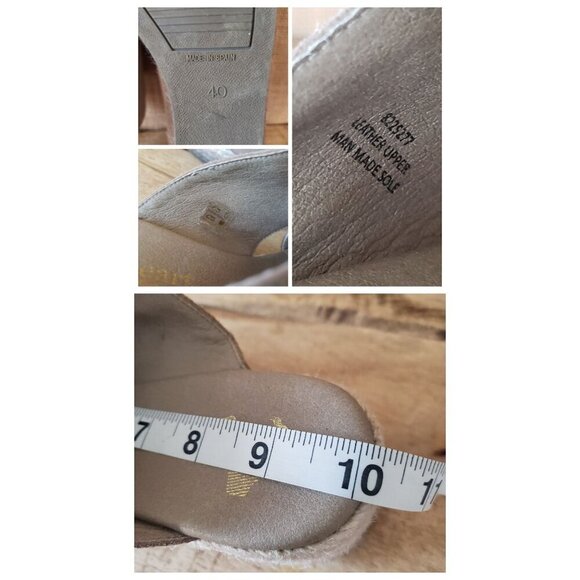 Anthropologie Paseart Tan Suede Boho Cross Strap Ombre Wedge Espadrille Slide 40 - Picture 15 of 16